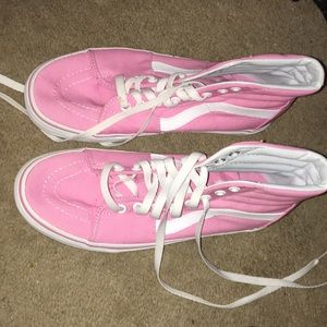 US women’s size 9 high top pink vans